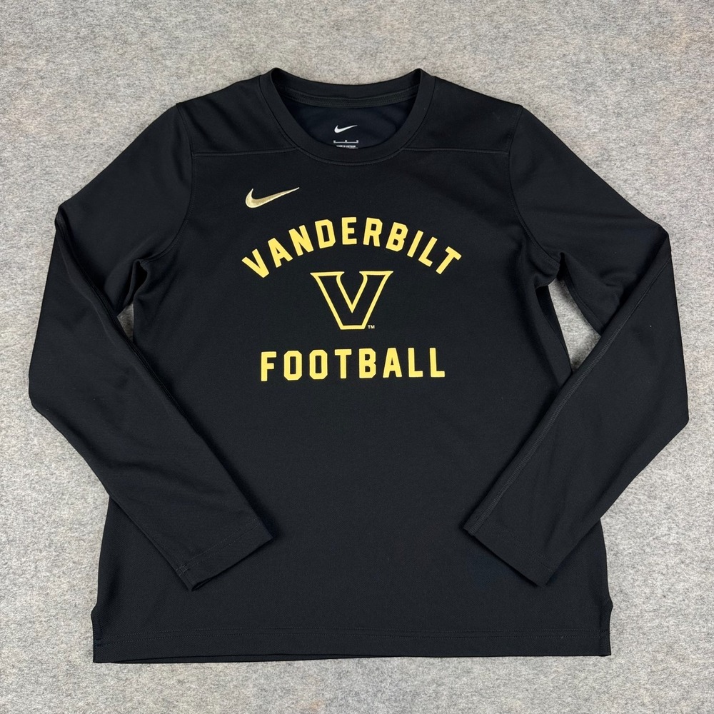 Nike Dri Fit Vanderbilt Commodores Football T-Shirt Team Issue Womens Medium M